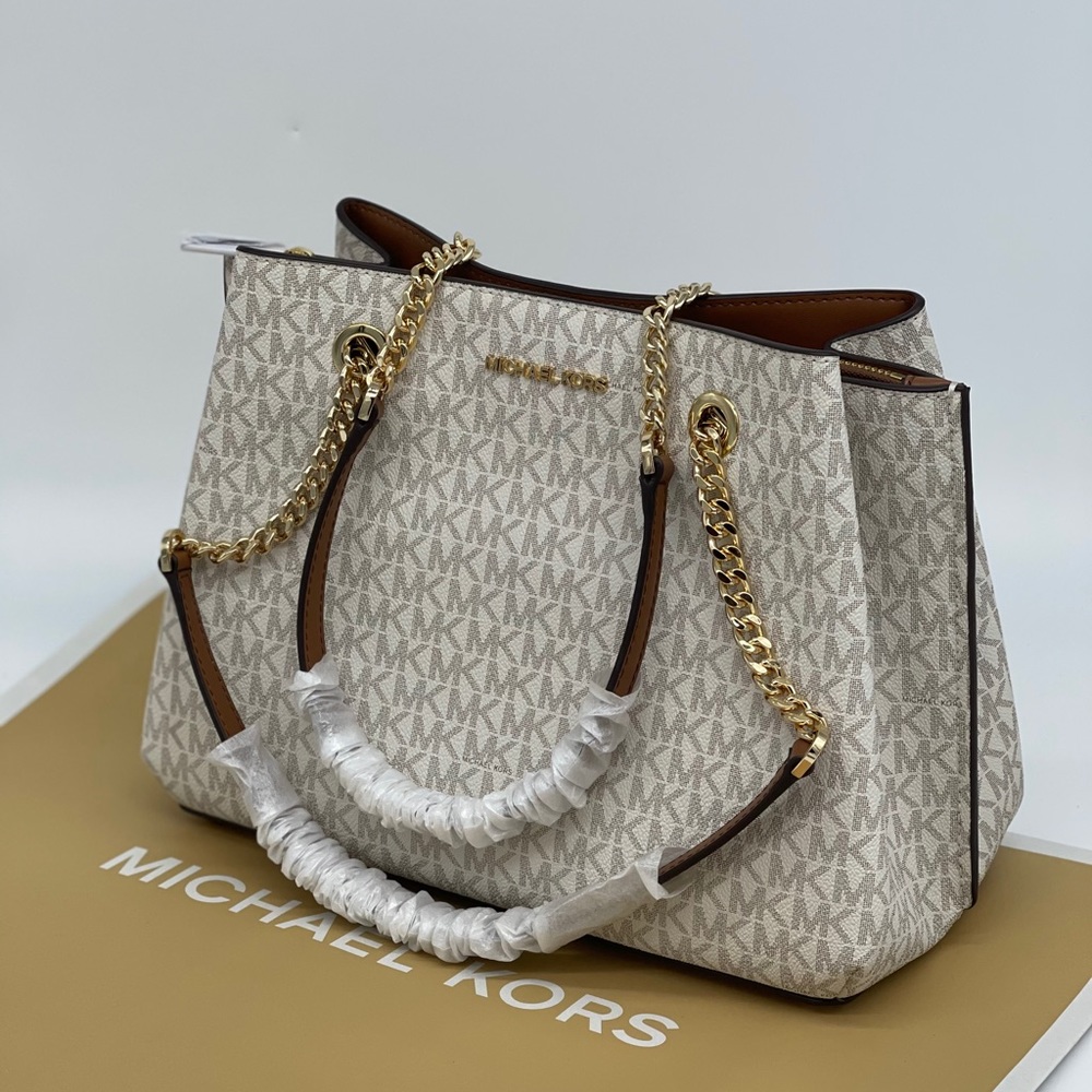 Michael Kors Teagen LG Long Drop Satchel B…